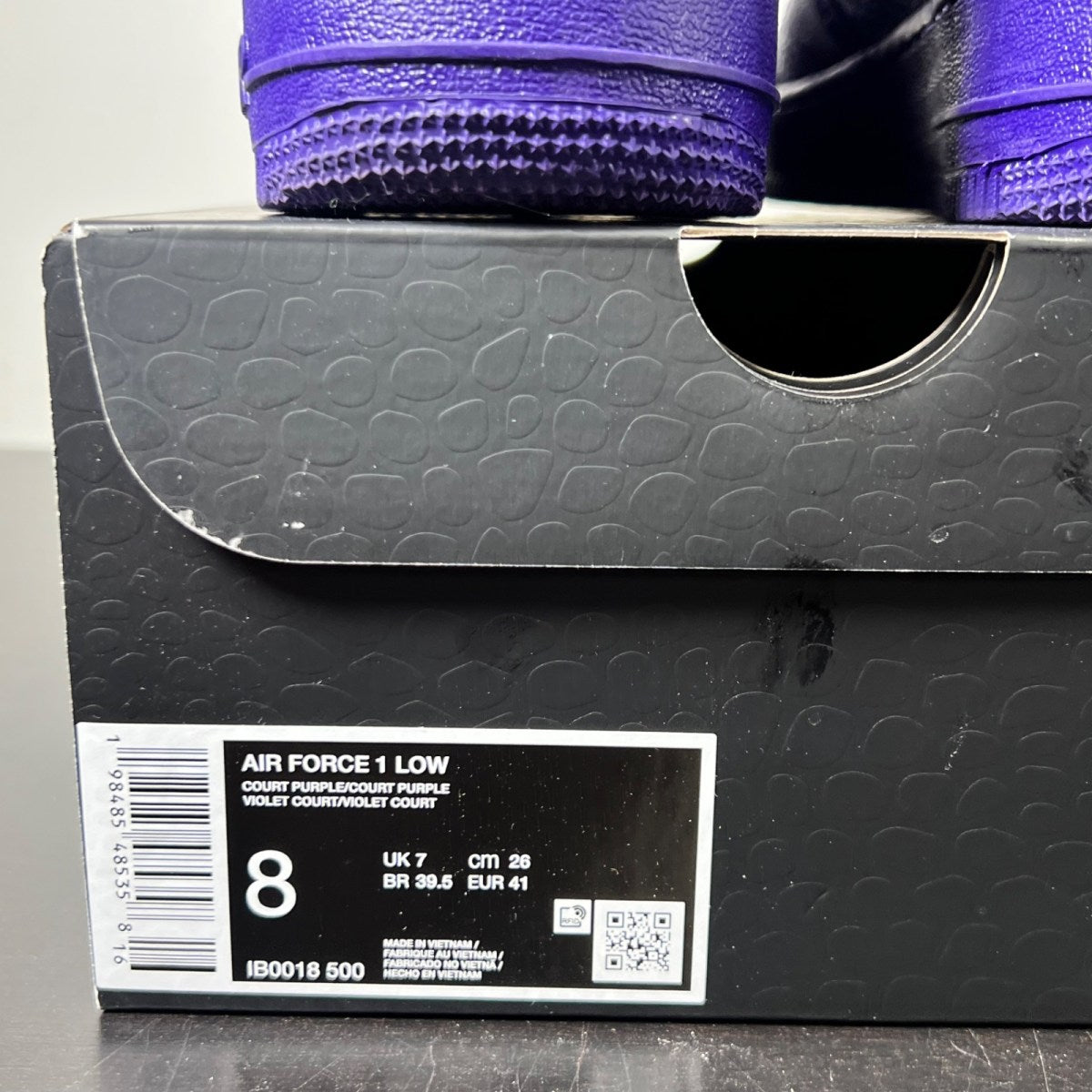 Nike Air Force 1 Low Kobe Bryant Court Purple 8 (Lightly Worn Pre-Owned)NikeCourt Purple/Court Purple - Image 5