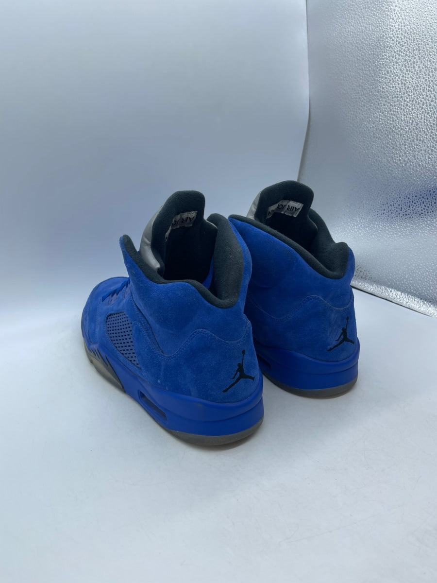 Jordan 5 Retro Blue Suede (Size 13) Moderately Worn - Image 4