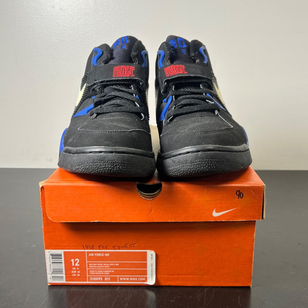 Nike Air Force 180 Barkely OG (2013) 12 (Moderately Worn Pre-Owned)NikeBlack/White-Sport Royal-Red - Image 2