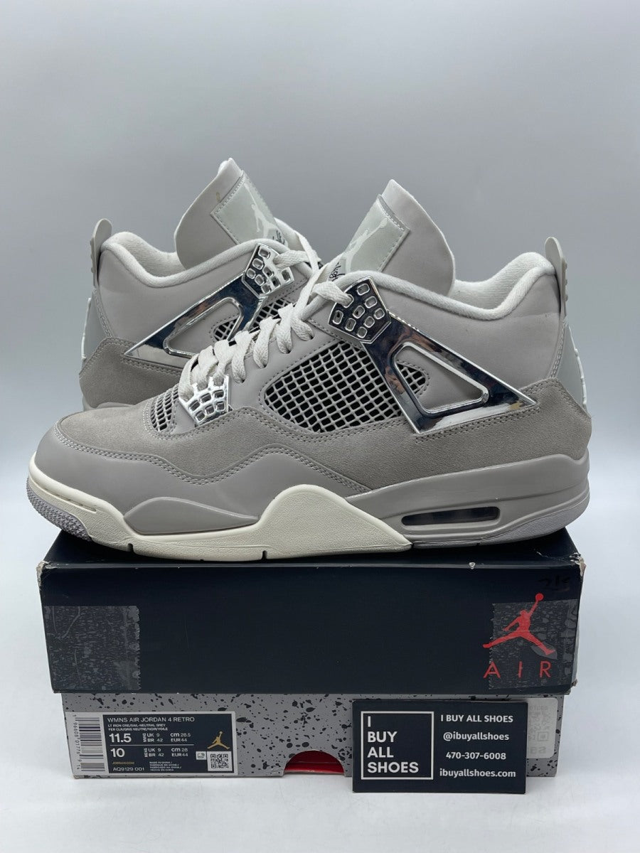 Jordan 4 Retro Frozen Moments (Women's) 11.5W (Moderately Worn Pre-Owned) - Image 1