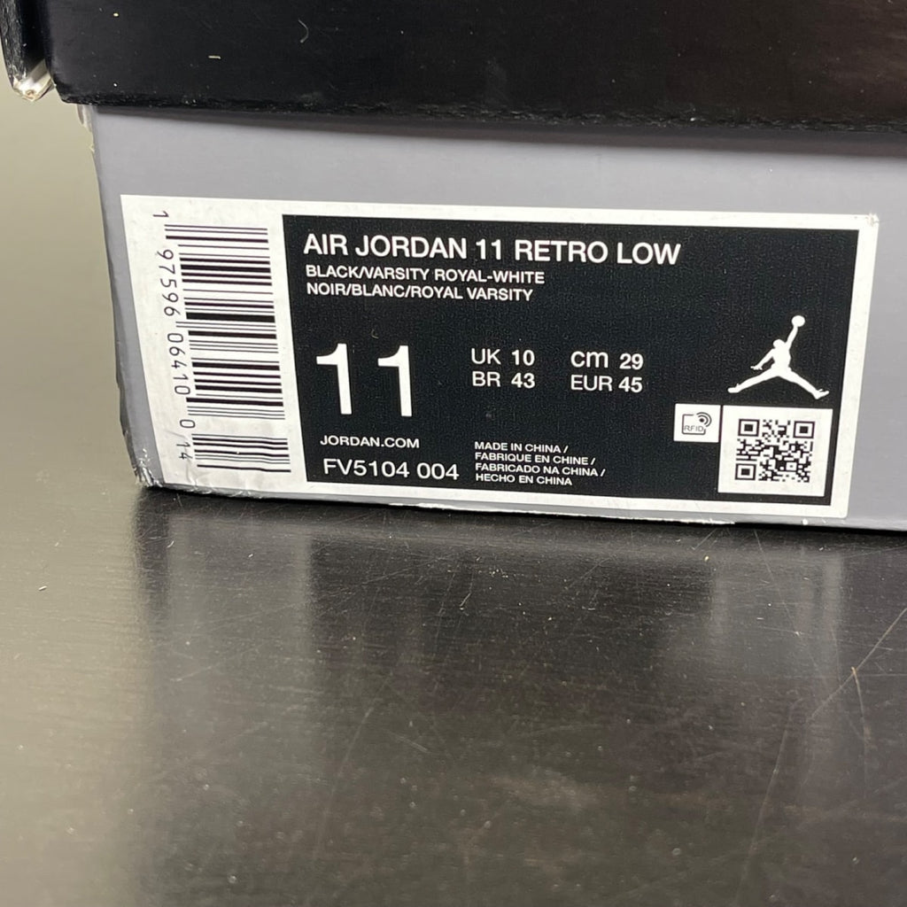 Jordan 11 Retro Low Space Jam 11 (Lightly Worn Pre-Owned)JordanBlack/Varsity Royal/White - Image 7