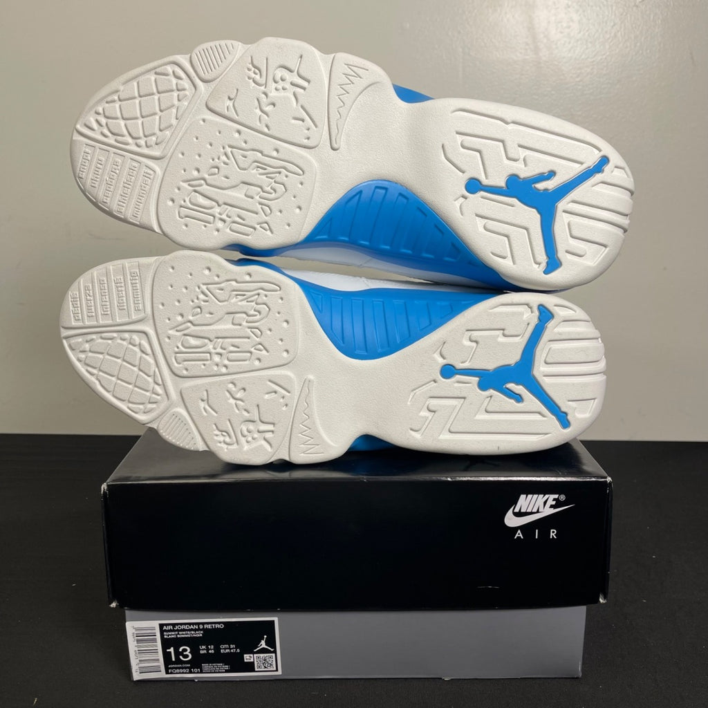 Jordan 9 Retro Powder Blue (2024) 13 (New Pre-Owned)JordanSummit White/Black/Dark Powder Blue - Image 5