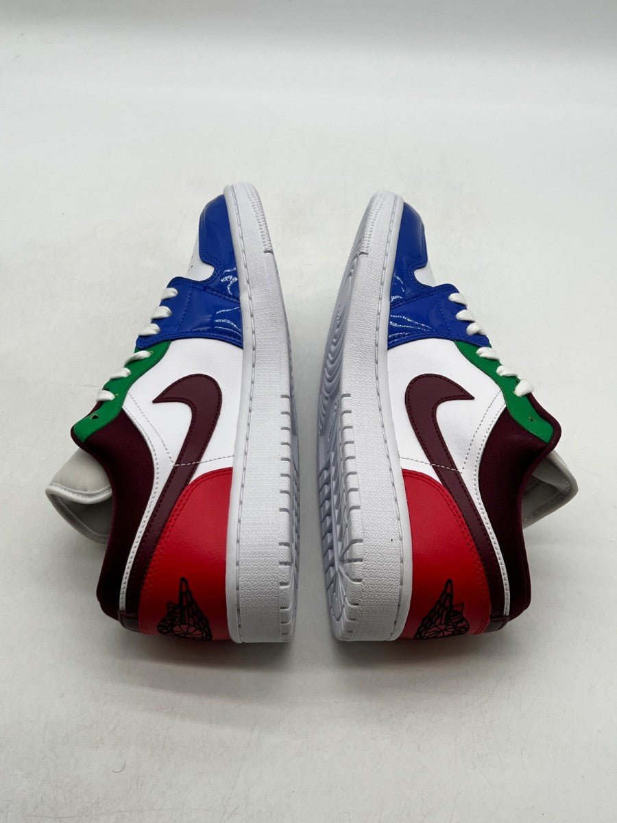 Jordan 1 Low Multi-Color (Women's) 11W (Lightly Worn Pre-Owned)JordanWhite/Dark Beetroot-Hyper Royal - Image 8