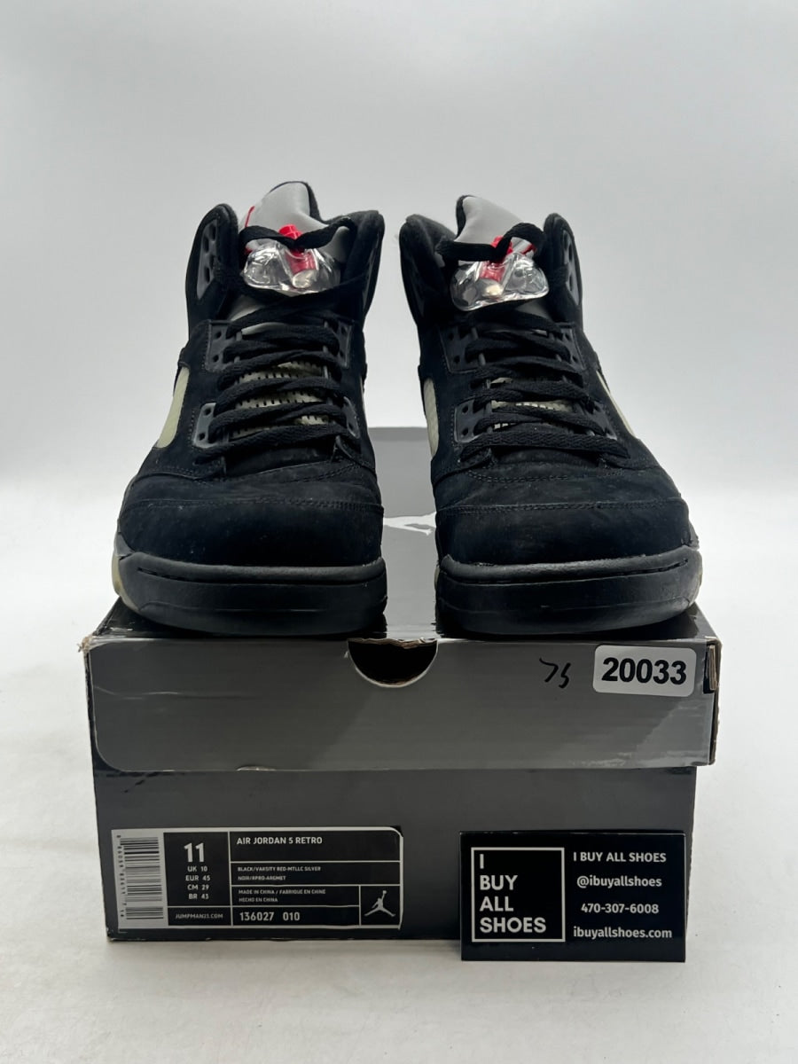 Jordan 5 Retro Black Metallic (2011) 11 (Heavily Worn Pre-Owned) - Image 2