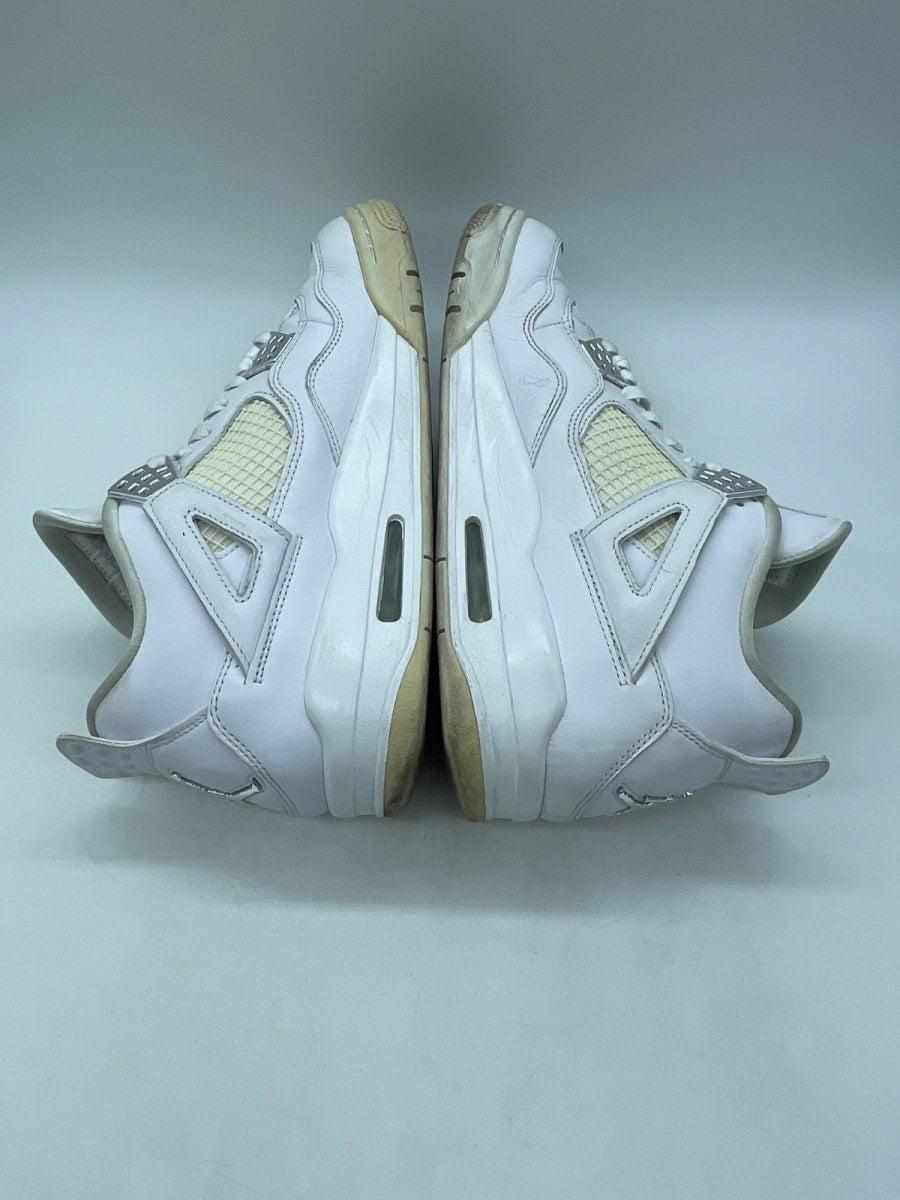 Jordan 4 Retro Pure Money (2017) 10.5 (Moderately Worn Pre-Owned)JordanWhite/Metallic Silver-Pure Platinum - Image 6