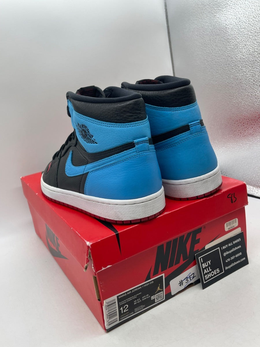 Jordan 1 Retro High NC to Chi (Women's) 12W (Heavily Worn Pre-Owned) - Image 4