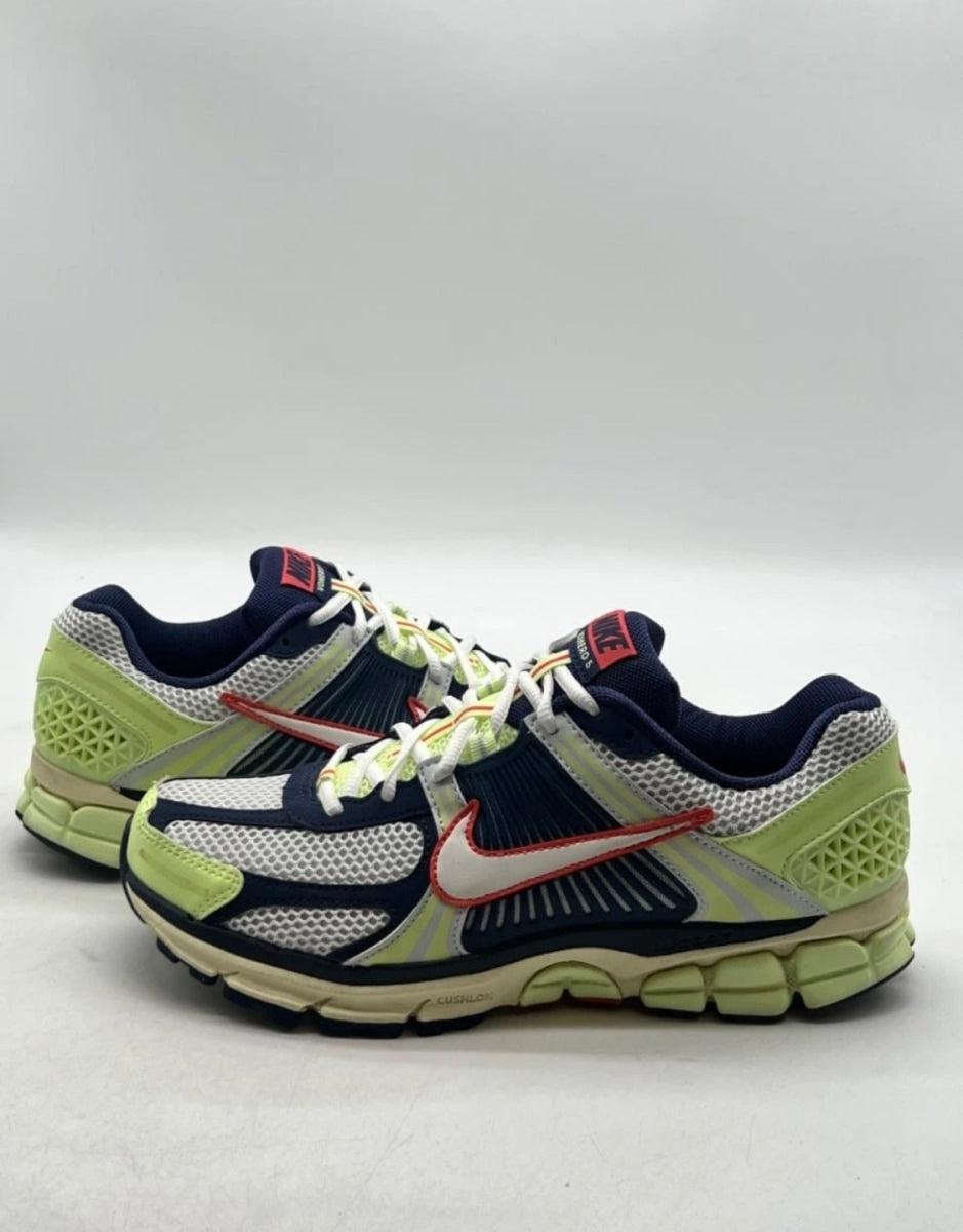 Nike Zoom Vomero 5 Volt Navy 9 (Lightly Worn Pre-Owned)NikeBarely Volt/Midnight Navy/Pure Platinum/White - Image 1