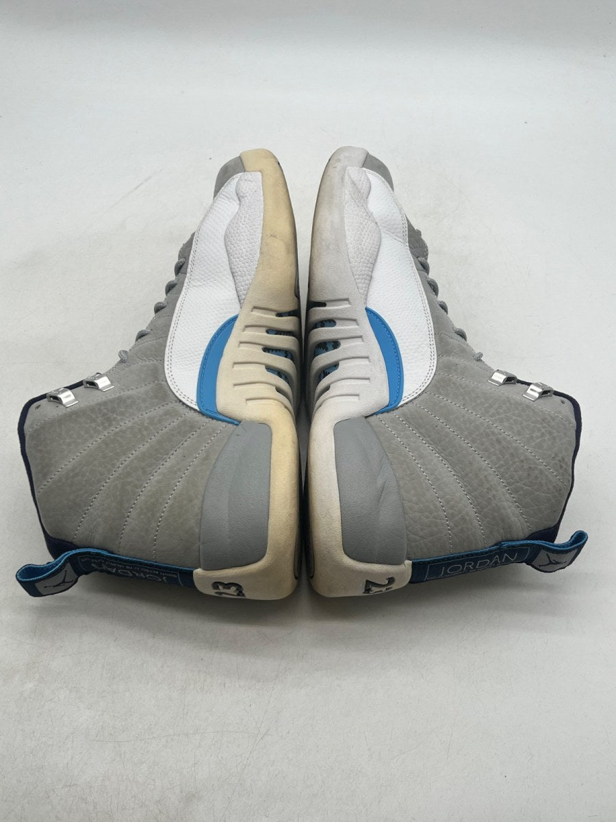 Jordan 12 Retro Grey University Blue 12 (Heavily Worn Pre-Owned)JordanGrey/University Blue-White - Image 8