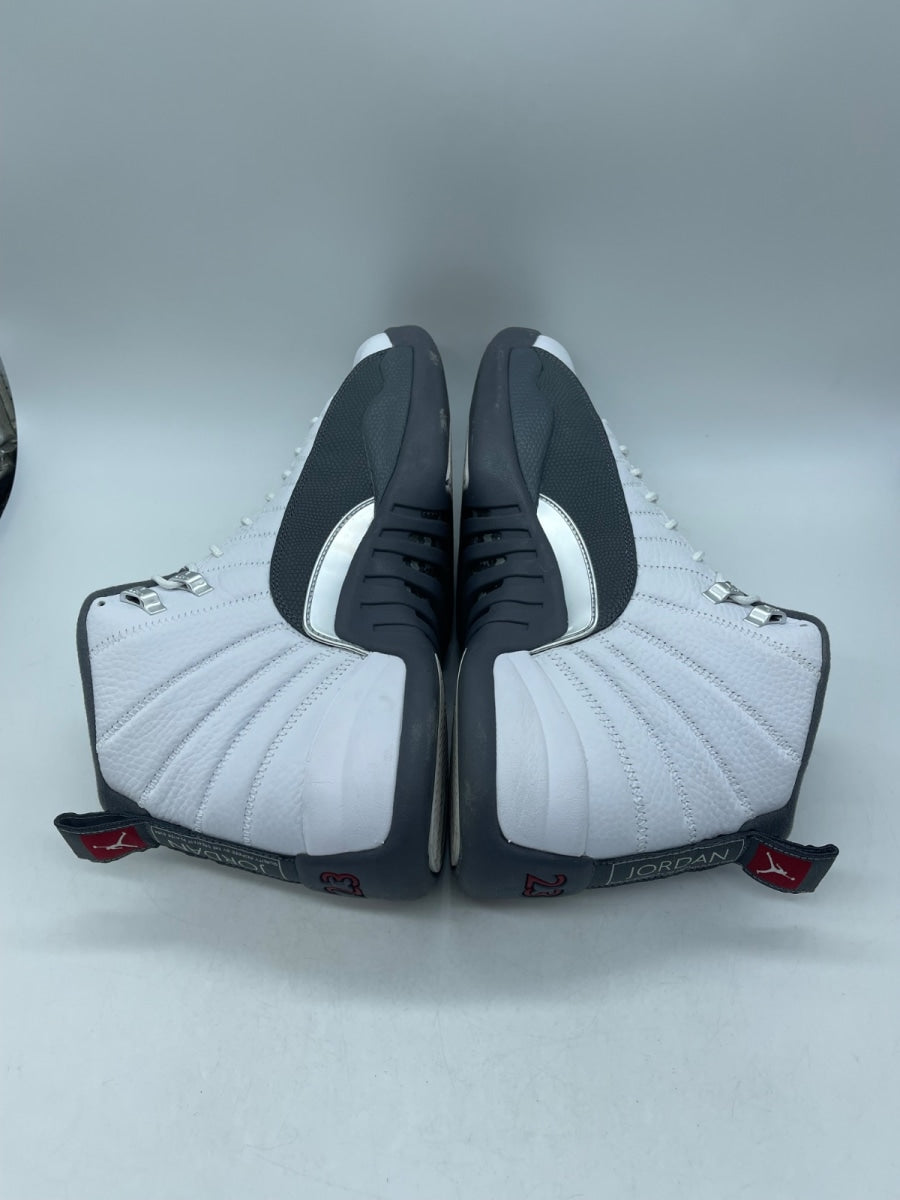 Jordan 12 Retro White Dark Grey 14 (Moderately Worn Pre-Owned)JordanWhite/Dark Grey-Gym Red - Image 6