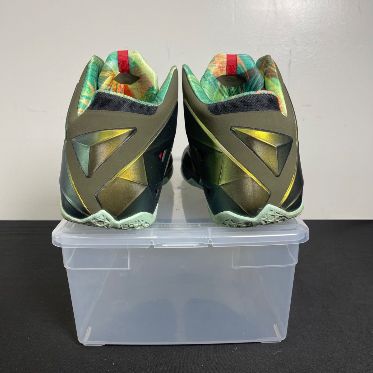 Nike LeBron 11 King's Pride 13 (Moderately Worn Pre-Owned)NikeParachute Gold/Arctic Green-Dark Loden-Black - Image 4