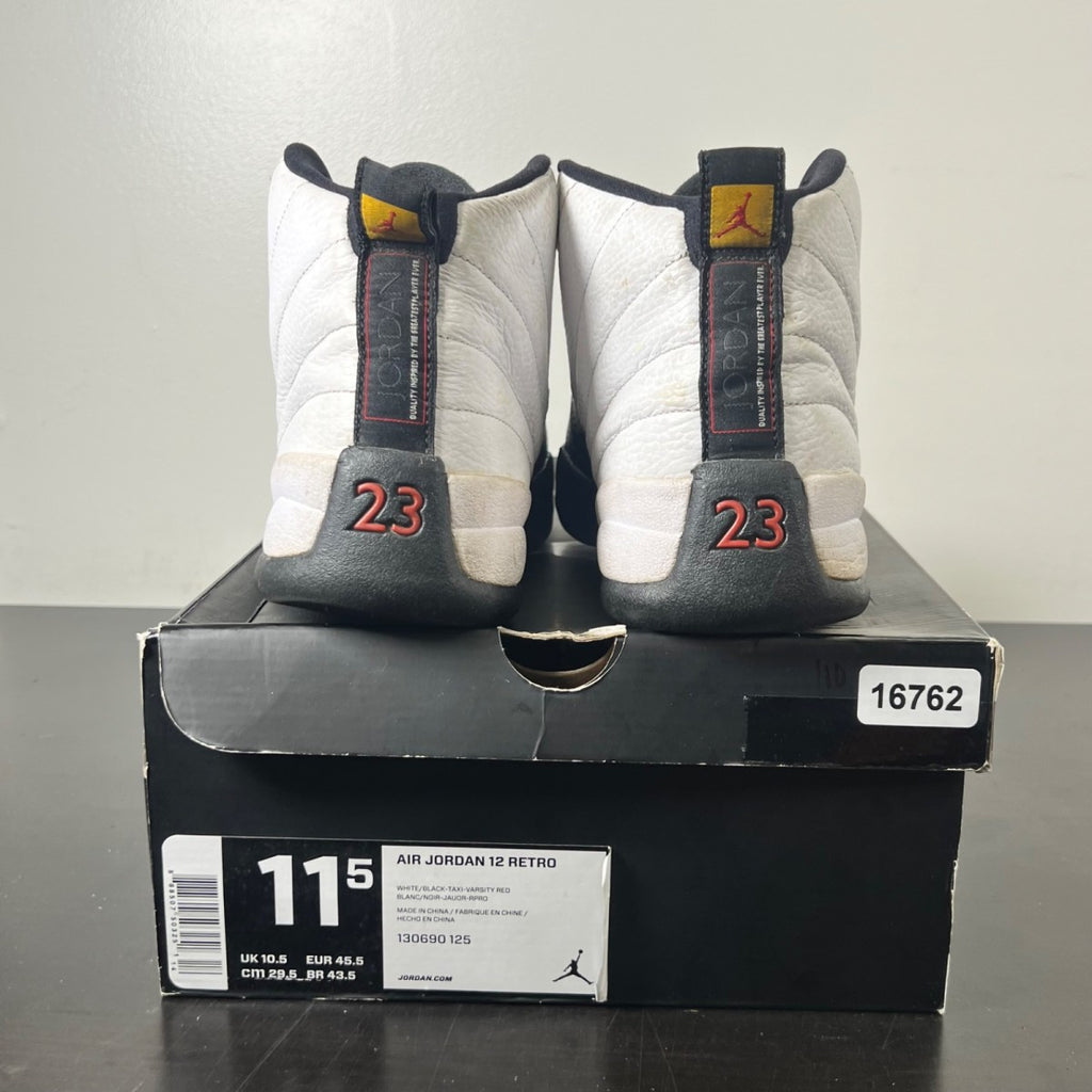 Jordan 12 Retro Taxi (2013) 11.5 (Heavily Worn Pre-Owned)JordanWhite/Black-Taxi - Image 4