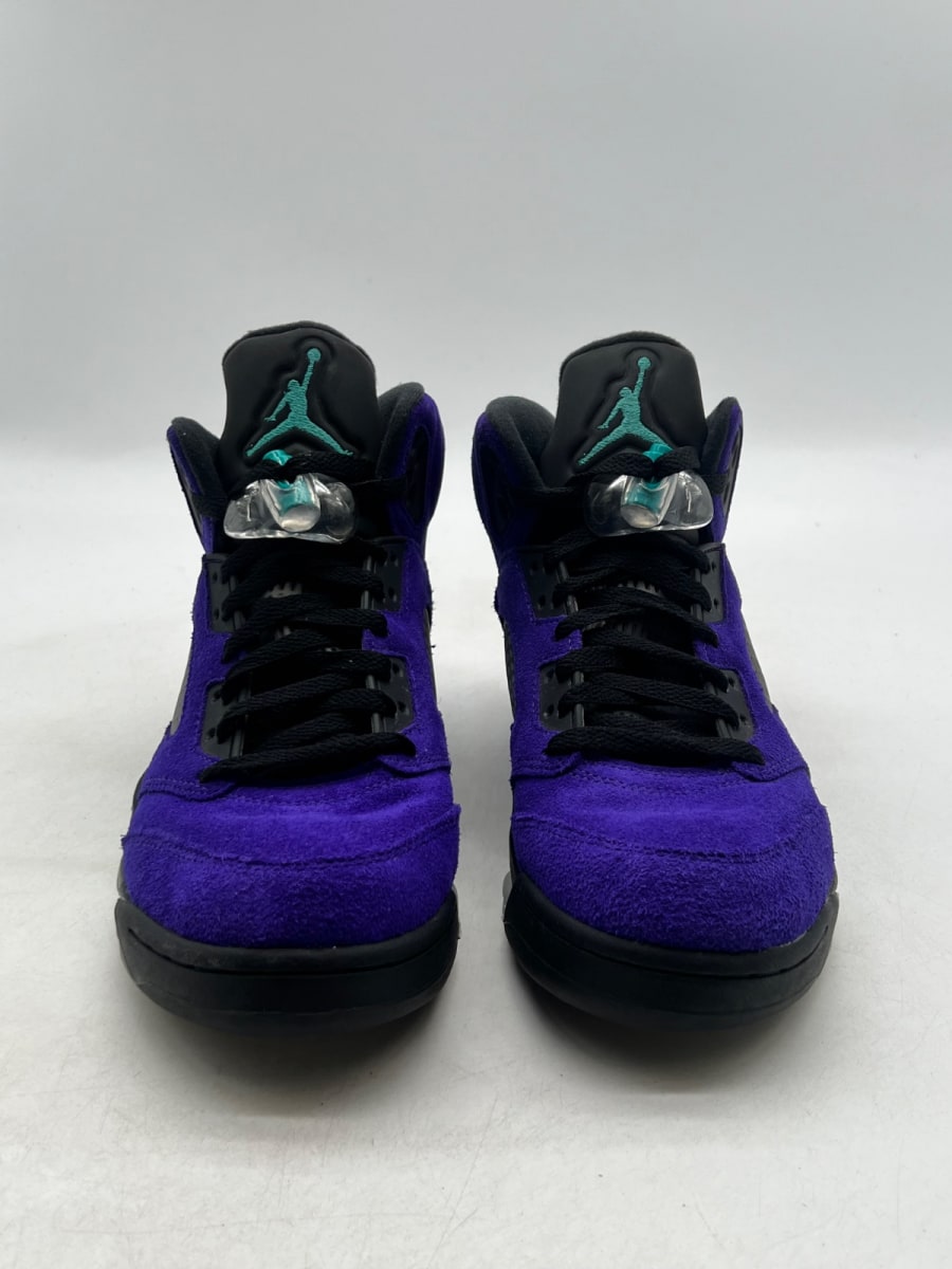 Jordan 5 Retro Alternate Grape 8.5 (Lightly Worn Pre-Owned)JordanGrape Ice/New Emerald-Black - Image 2