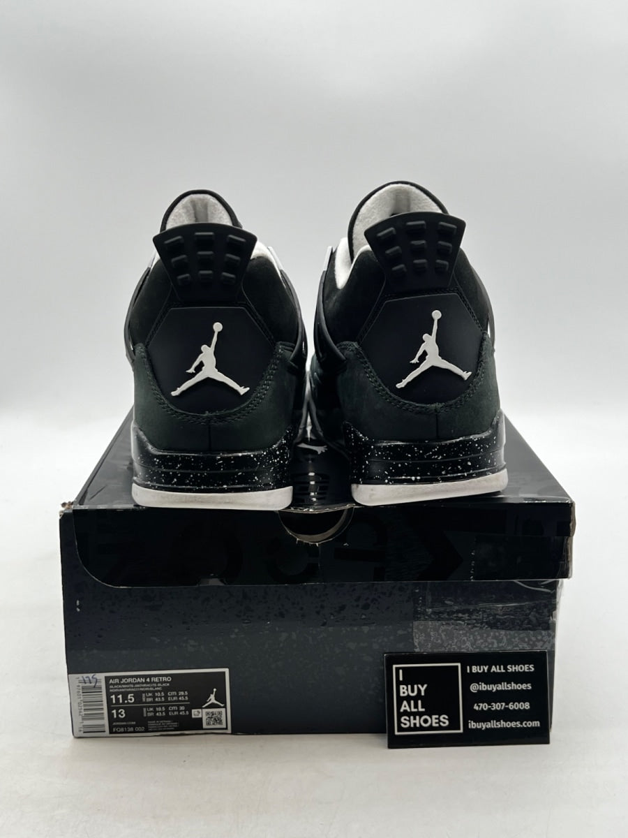 Jordan 4 Retro Fear (2024) 11.5 (Moderately Worn Pre-Owned) - Image 3