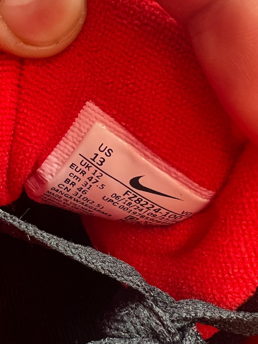 Nike Air Diamond Turf 49ers (2025) 13 (Lightly Worn Pre-Owned)NikeWhite/Fire Red/Black/Metallic Gold - Image 6