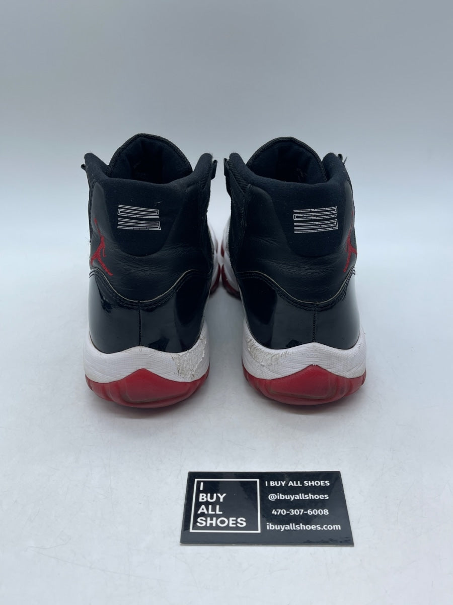Jordan 11 Retro Playoffs Bred (2019) 9.5 (Heavily Worn Pre-Owned) - Image 3