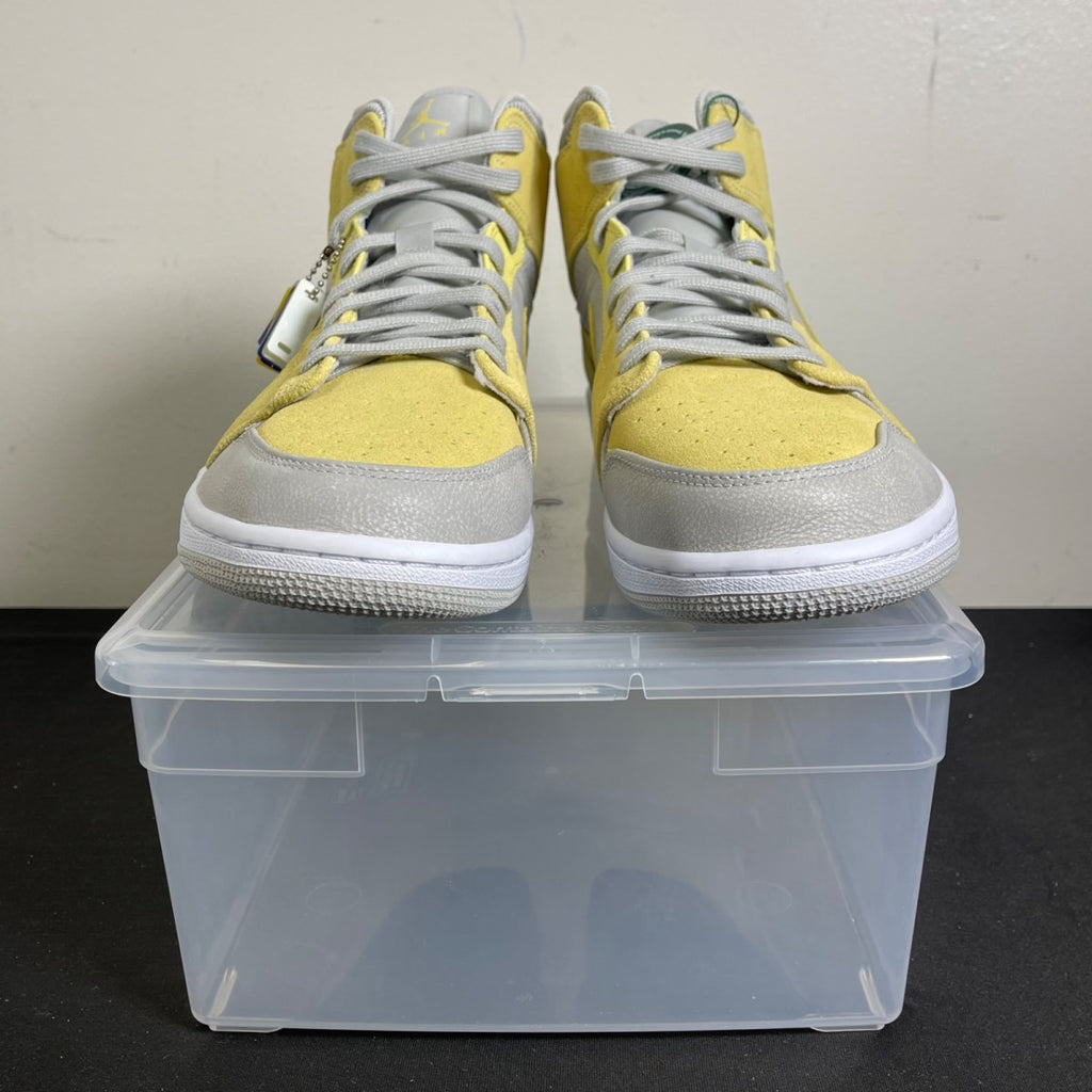 Jordan 1 Mid Mixed Textures Yellow 12.5 (New Pre-Owned)JordanGrey/Yellow - Image 2