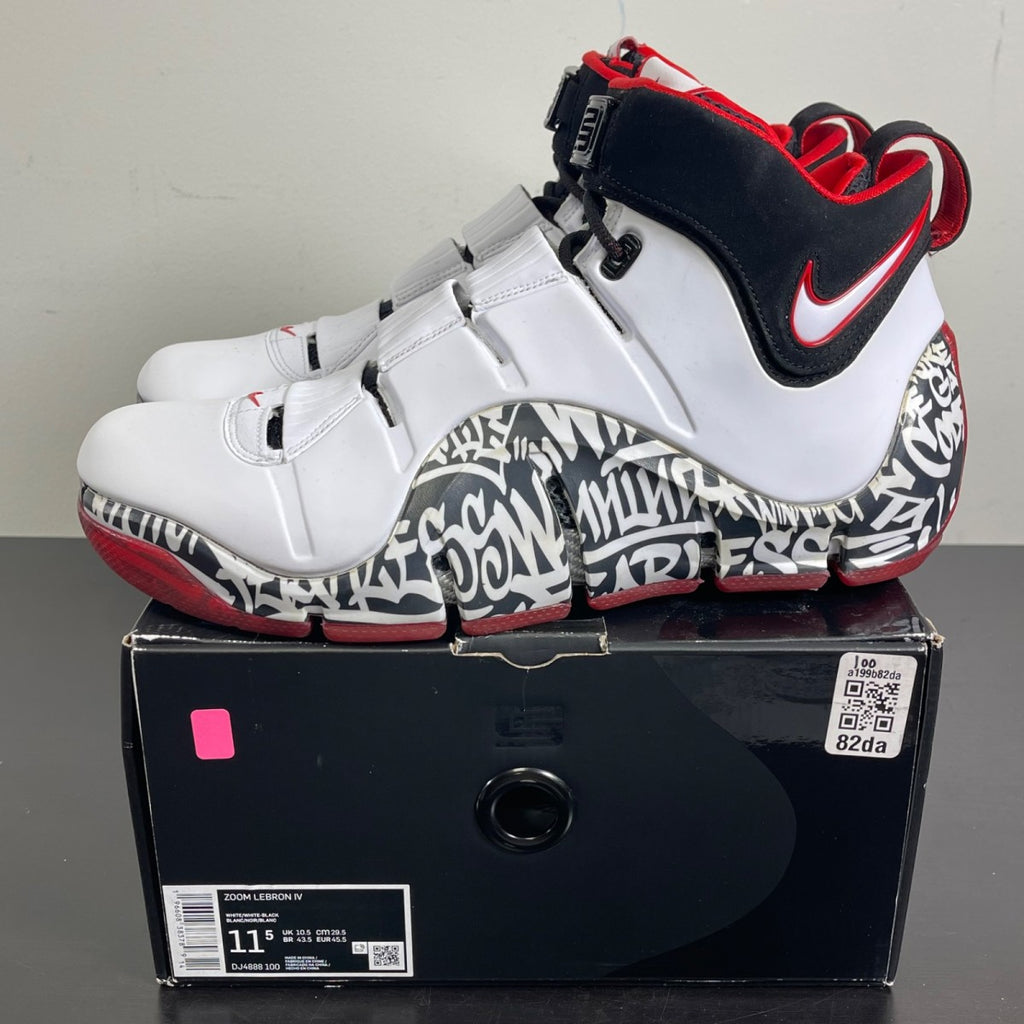 Nike Zoom LeBron 4 'Graffiti' 2023 11.5 (Moderately Worn Pre-Owned)Nike - Image 4