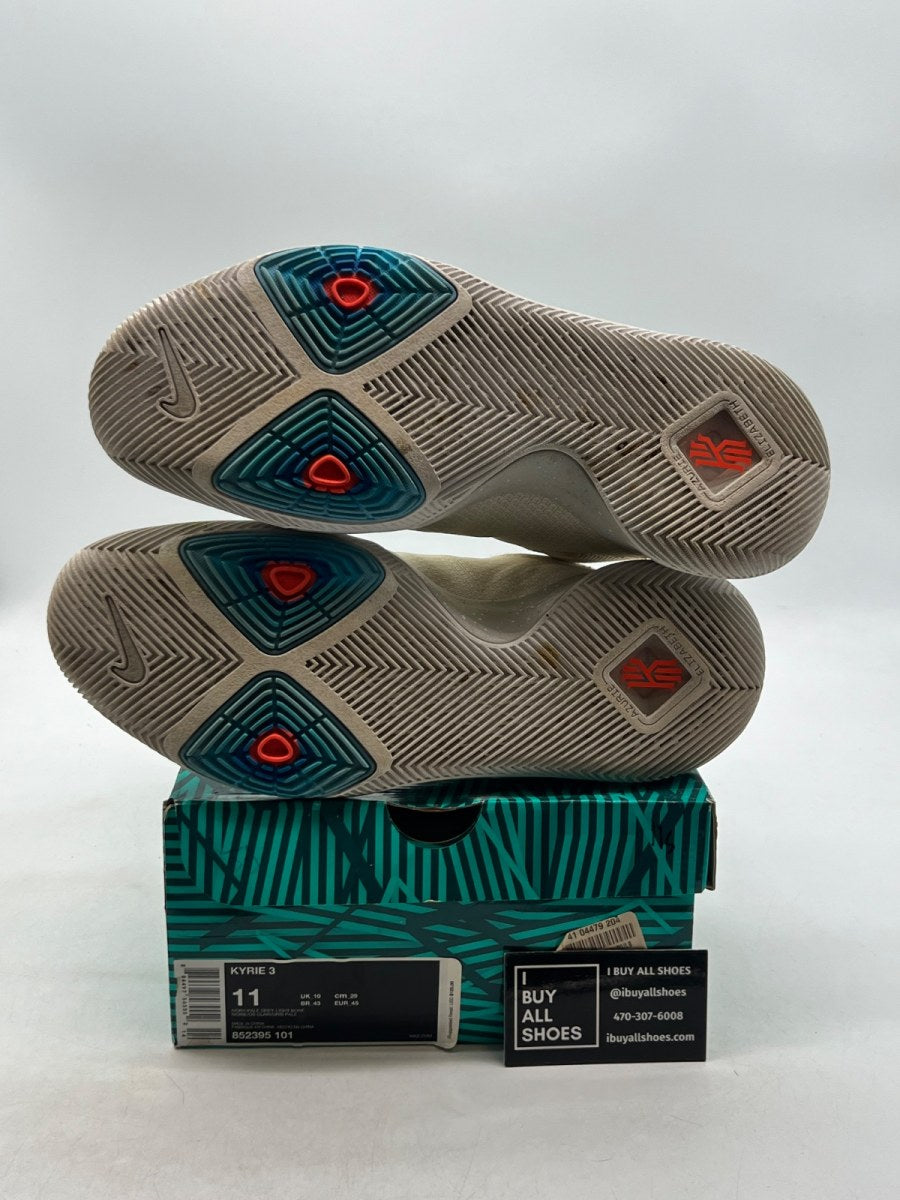 Nike Kyrie 3 Ivory 11 (Moderately Worn Pre-Owned) - Image 8