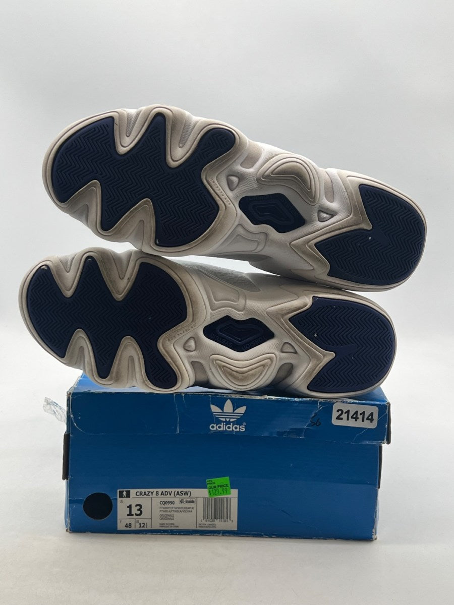 adidas Crazy 8 Adv Running White 13 (Lightly Worn Pre-Owned) - Image 8