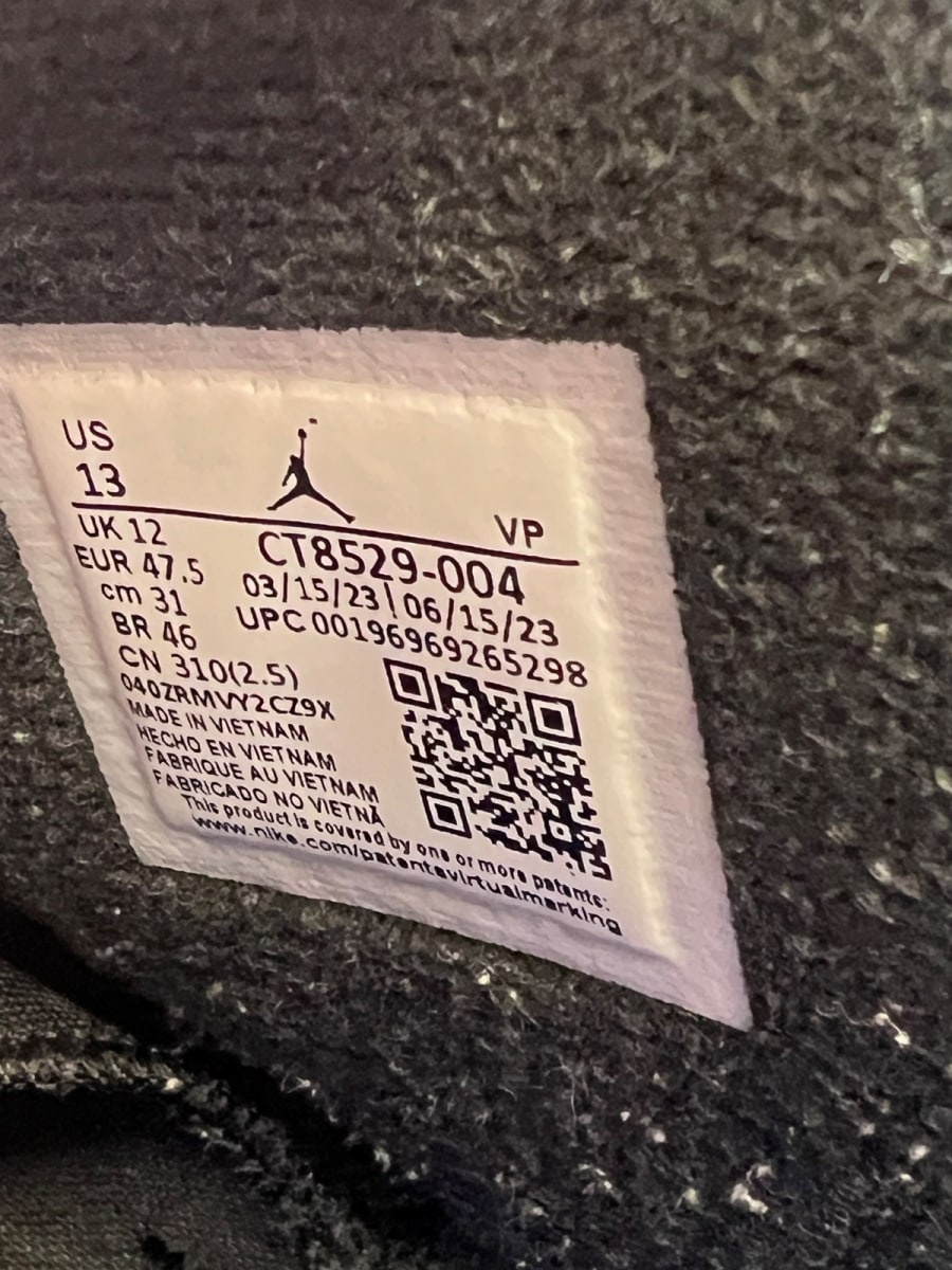 Jordan 6 Retro Aqua 13 (Moderately Worn Pre-Owned) - Image 7