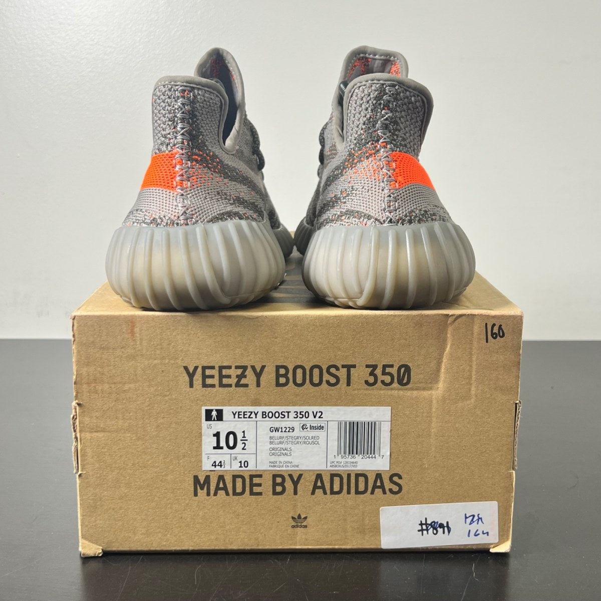 adidas Yeezy Boost 350 V2 Beluga Reflective 10.5 (Lightly Worn Pre-Owned)adidasReflective/Steeple Grey/Solar Red - Image 4