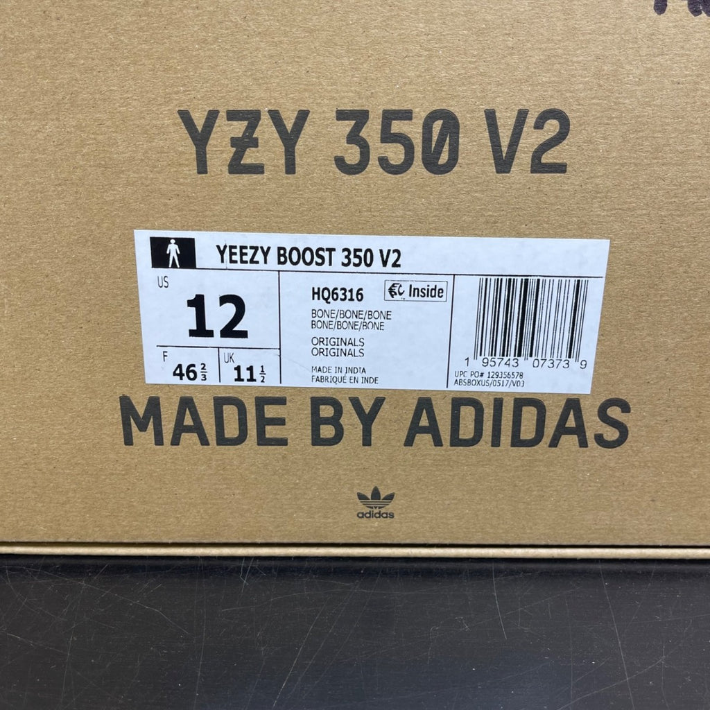 adidas Yeezy Boost 350 V2 Bone 12 (Moderately Worn Pre-Owned)adidasBone/Bone/Bone - Image 7