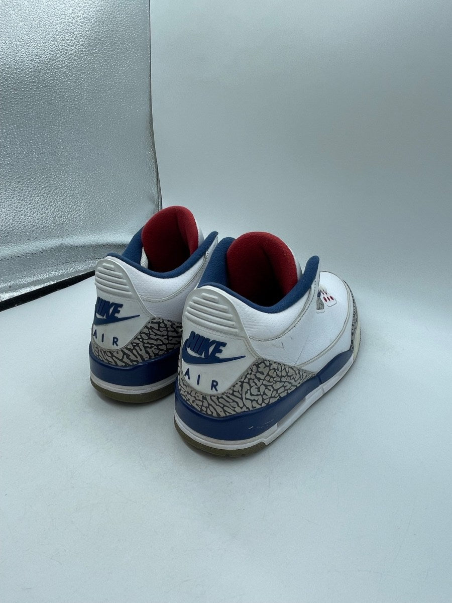 Jordan 3 Retro True Blue (2016) 10.5 (Moderately Worn Pre-Owned)JordanWhite/True Blue-Varsity Red - Image 5