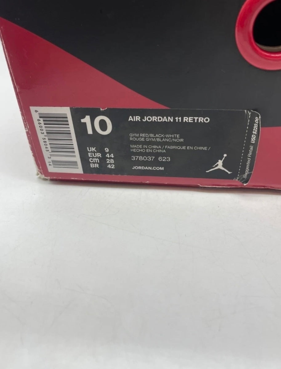 Jordan 11 Retro Win Like 96 10 (Moderately Worn Pre-Owned)JordanGym Red/Black-White - Image 9