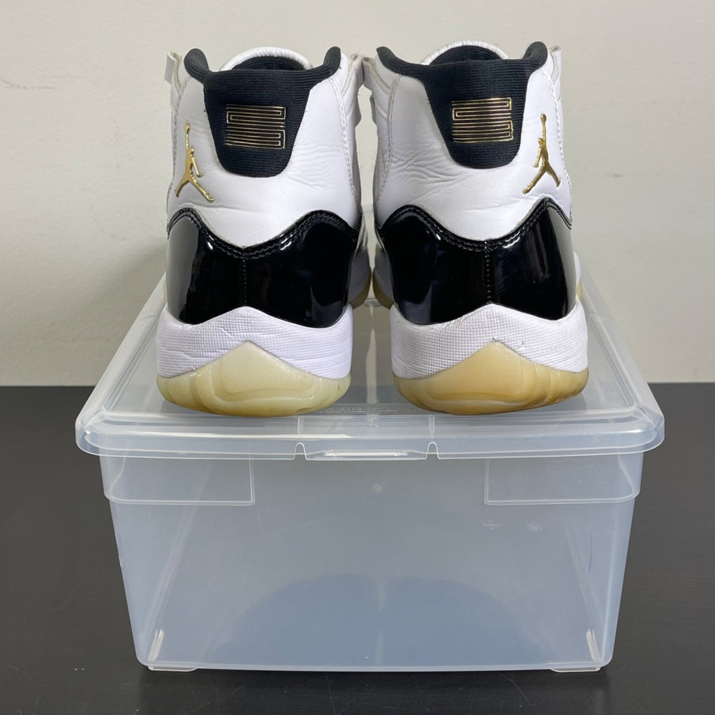 Jordan 11 Retro DMP Gratitude (2023) 8.5 (Moderately Worn Pre-Owned)JordanBlack/White/Metallic Gold - Image 3