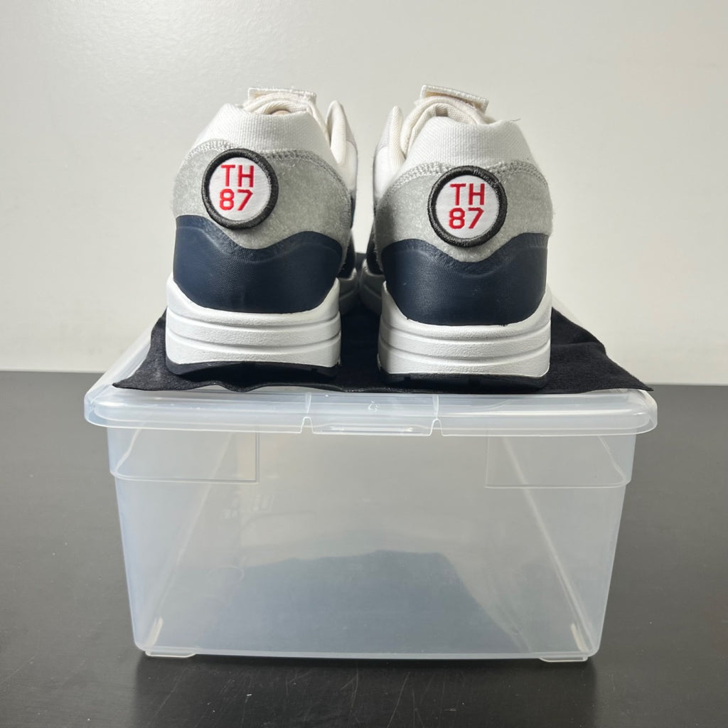 Nike Air Max 1 Patch Paris 10 (Lightly Worn Pre-Owned)NikeWhite/University Red-Obsidian - Image 4
