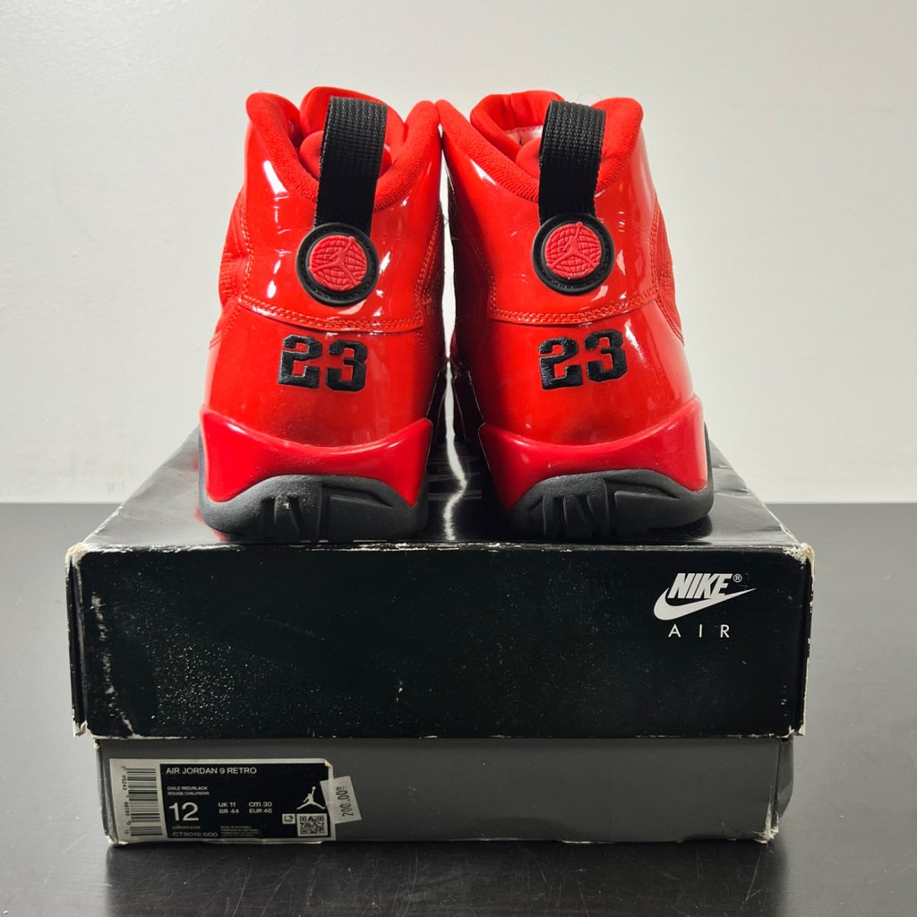 Jordan 9 Retro Chile Red 12 (Lightly Worn Pre-Owned)JordanChile Red/Black - Image 4