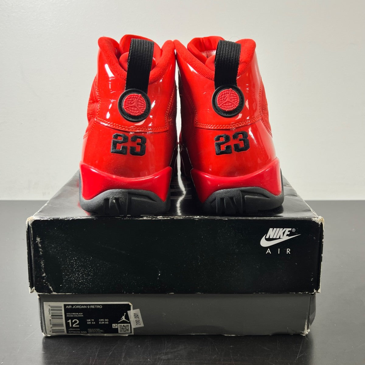 Jordan 9 Retro Chile Red 12 (Lightly Worn Pre-Owned)JordanChile Red/Black - Image 4