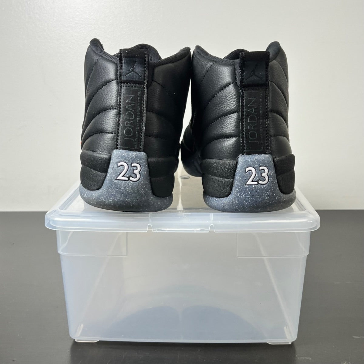 Jordan 12 Retro Utility 11 (Moderately Worn Pre-Owned)JordanBlack/Black-Bright Crimson-White - Image 4