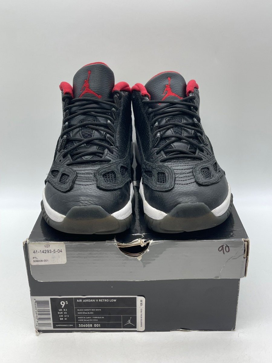 Air Jordan 11 Retro Low IE 'Black Charcoal Red' 2011 (Size 9.5) - Image 2