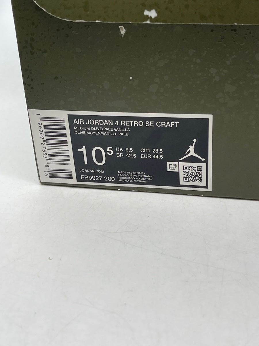 Jordan 4 Retro SE Craft Medium Olive 10.5 (Moderately Worn Pre-Owned) - Image 9