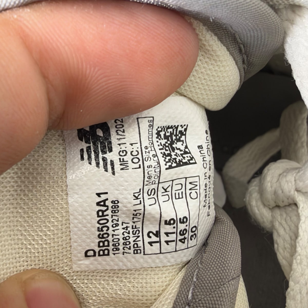 New Balance 650R Aime Leon Dore White Grey (Size 12) - Image 7