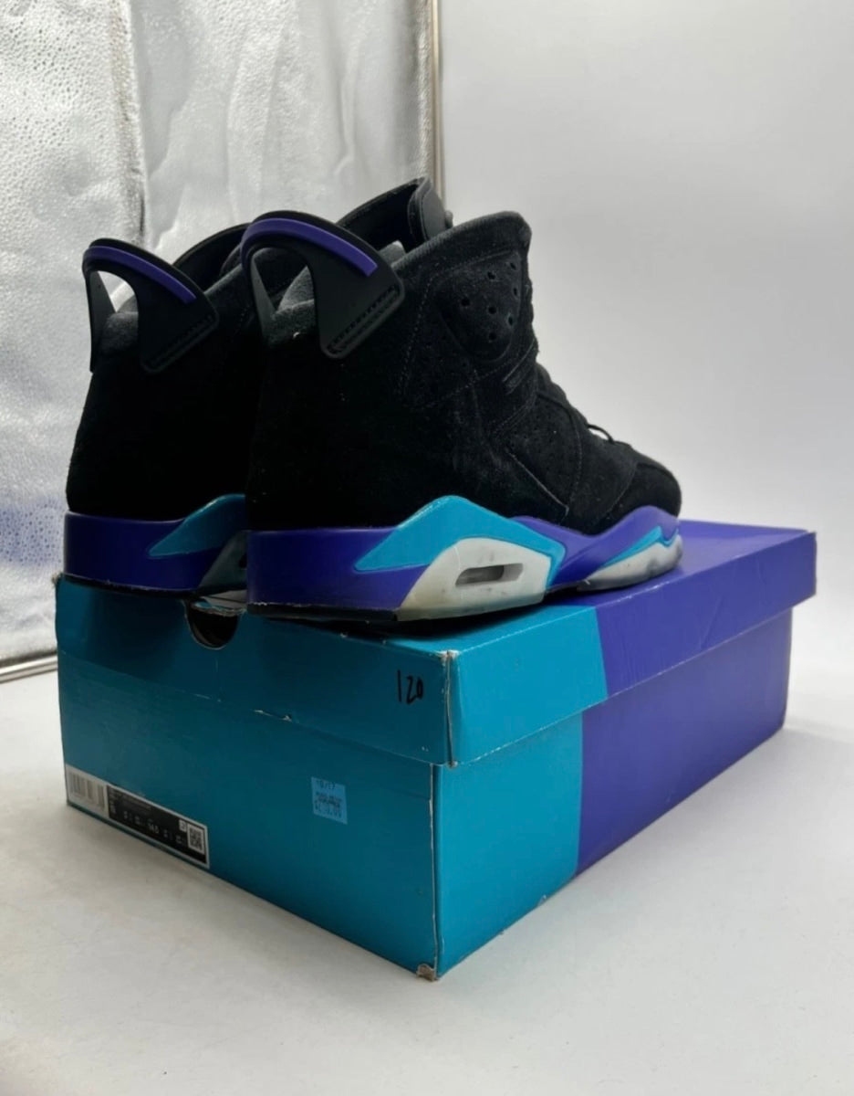 Jordan 6 Retro Aqua 13 (Moderately Worn Pre-Owned)JordanBlack/Bright Concord/Aquatone - Image 5