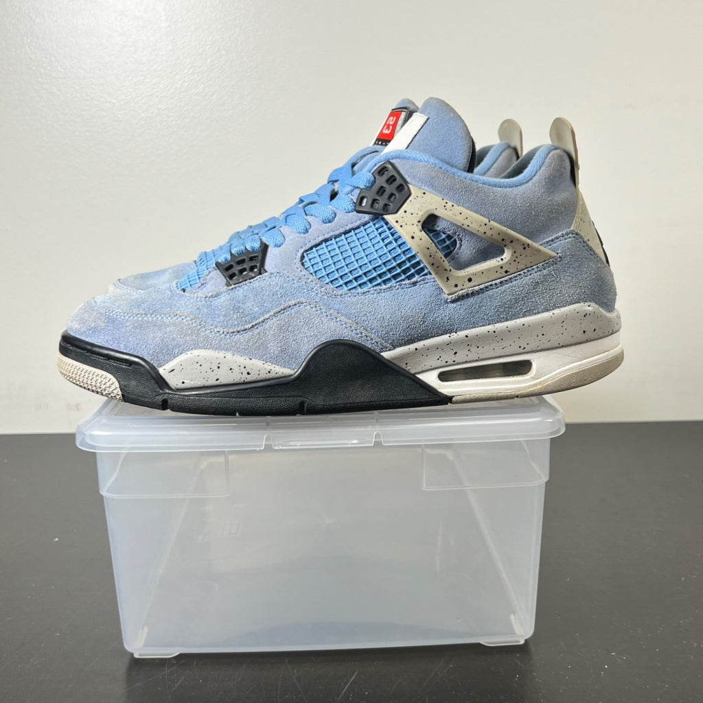 Jordan 4 Retro University Blue 11 (Heavily Worn Pre-Owned)JordanUniversity Blue/Tech Grey-White-Black - Image 3