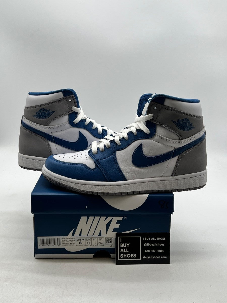 Jordan 1 Retro High OG True Blue 8 (VNDS Pre-Owned) - Image 1