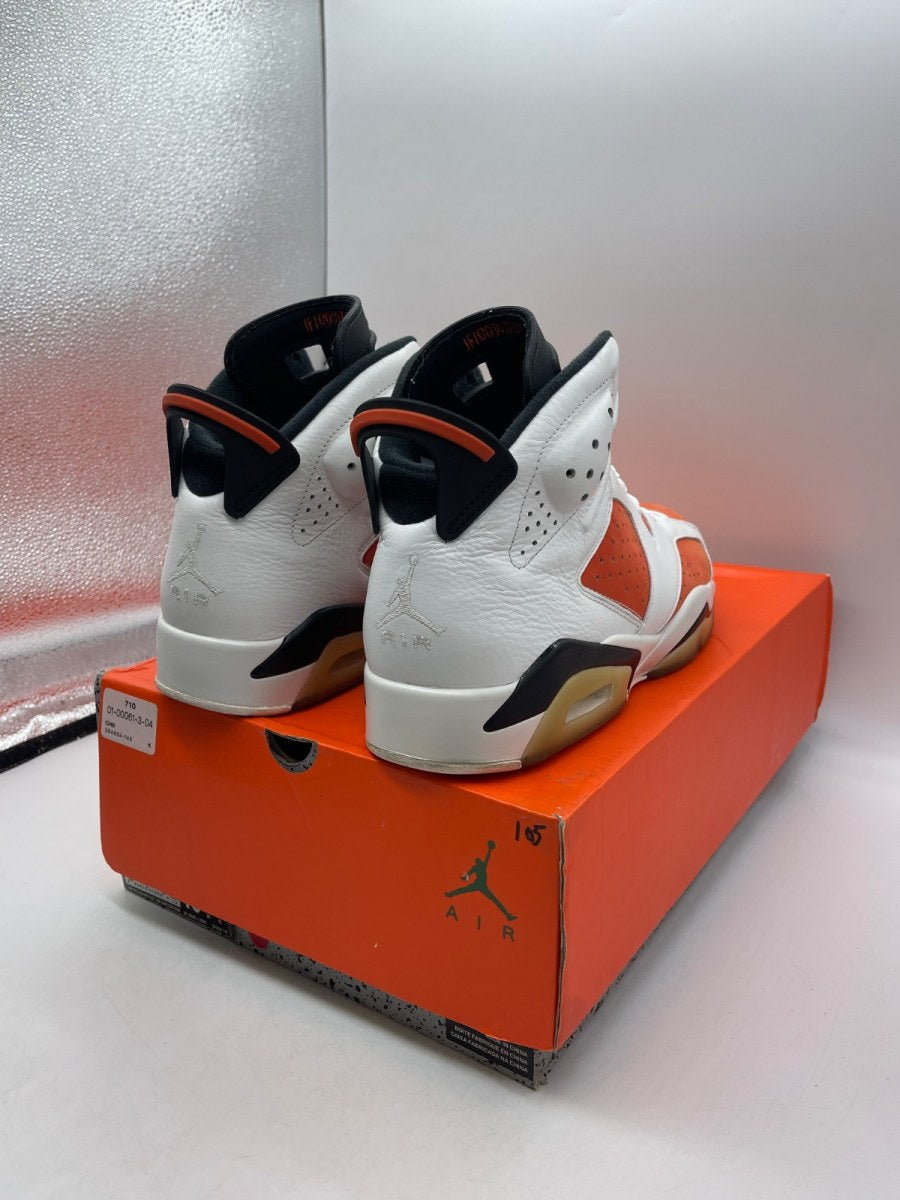 Jordan 6 Retro Gatorade Like Mike White 10 (Moderately Worn Pre-Owned)JordanSummit White/Team Orange-Black - Image 5