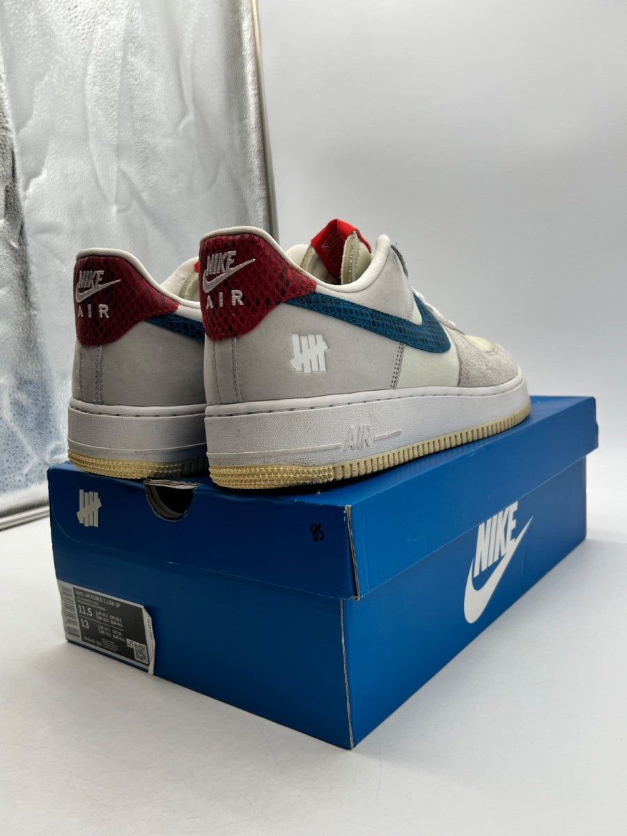 Nike Air Force 1 Low SP Undefeated 5 On It Dunk vs. AF1 11.5 (Moderately Worn Pre-Owned)NikeGrey Fog/ Imperial Blue - Image 5