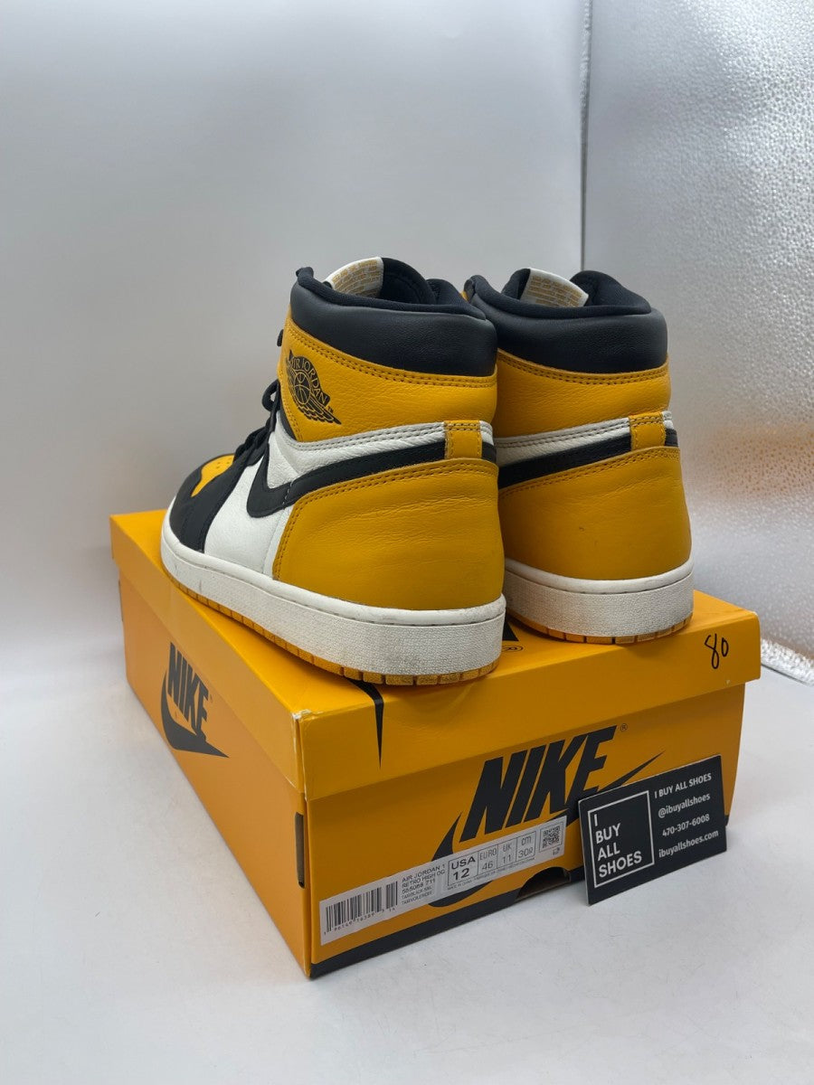 Jordan 1 Retro High OG Taxi 12 (Moderately Worn Pre-Owned) - Image 4