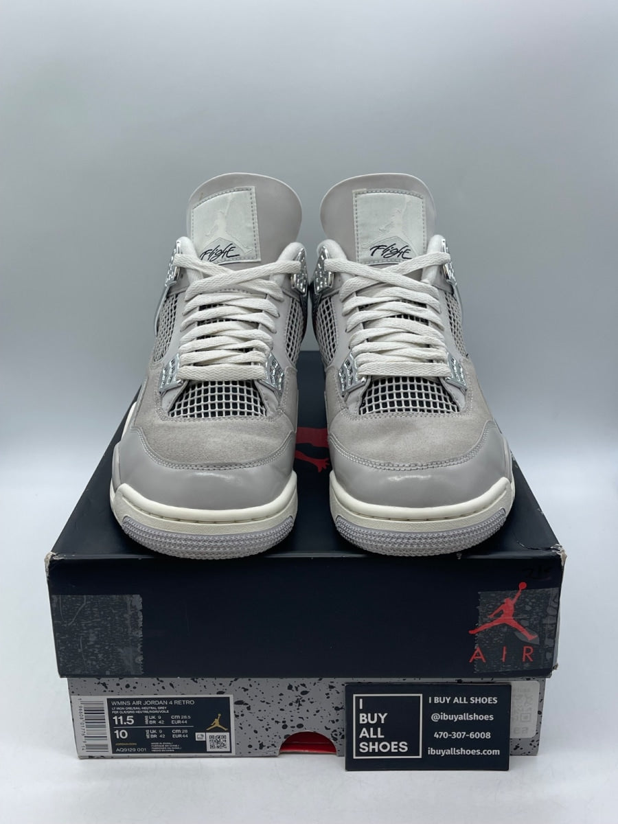 Jordan 4 Retro Frozen Moments (Women's) 11.5W (Moderately Worn Pre-Owned) - Image 2