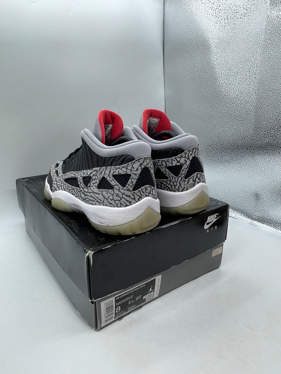 Jordan 11 Retro Low IE Black Cement 8 (Moderately Worn Pre-Owned) - Image 4
