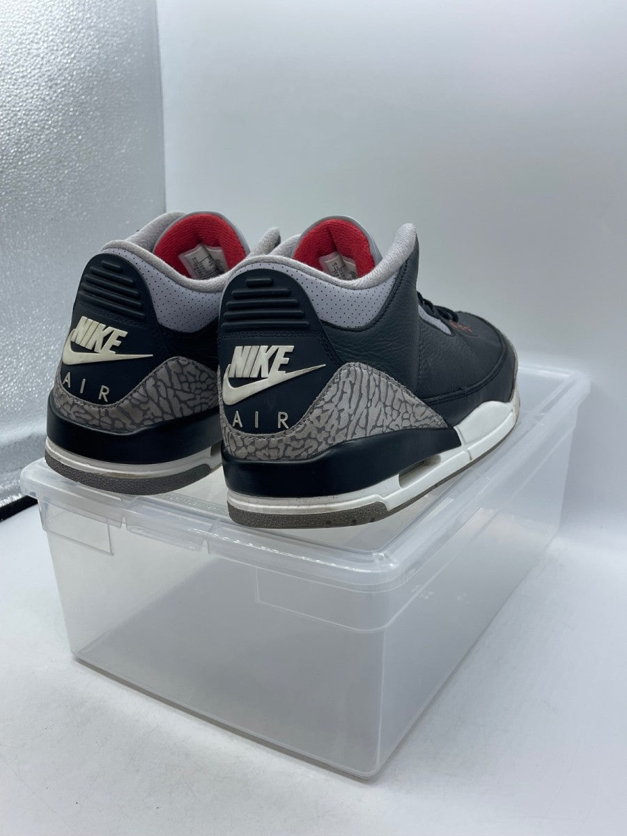 Jordan 3 Retro OG Black Cement (2024) 11 (Moderately Worn Pre-Owned)JordanBlack/Fire Red/Cement Grey/Sail - Image 5