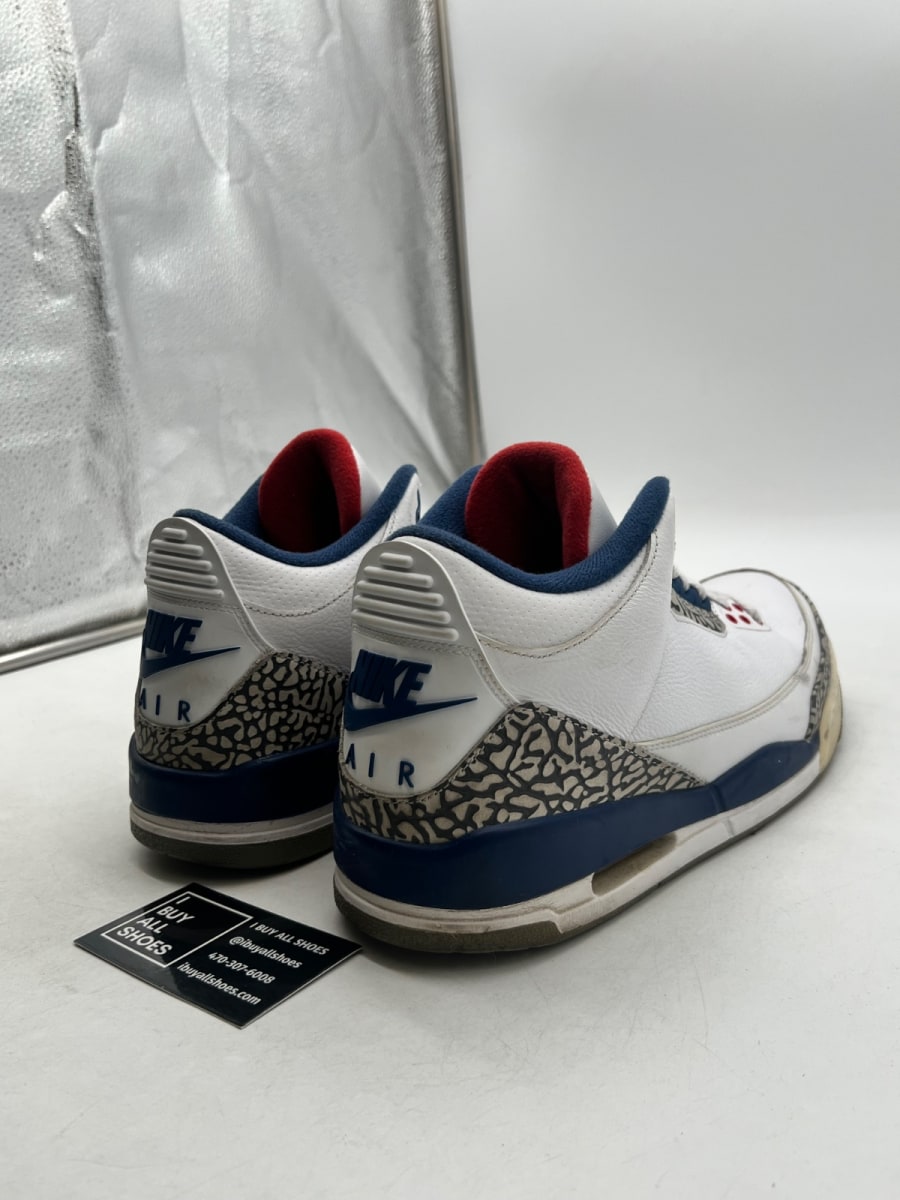 Jordan 3 Retro True Blue (2016) 11.5 (Heavily Worn Pre-Owned) - Image 5