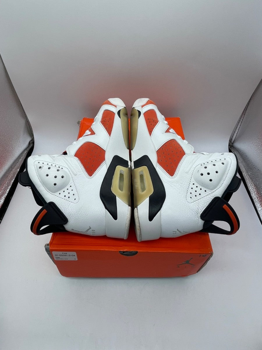 Jordan 6 Retro Gatorade Like Mike White 10 (Moderately Worn Pre-Owned)JordanSummit White/Team Orange-Black - Image 6