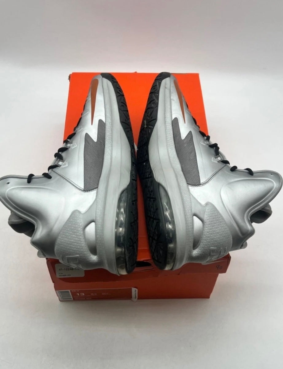 Nike KD 5 Texas 13 (Moderately Worn Pre-Owned)NikeMetallic Silver/Desert Orange-Sport Grey - Image 9