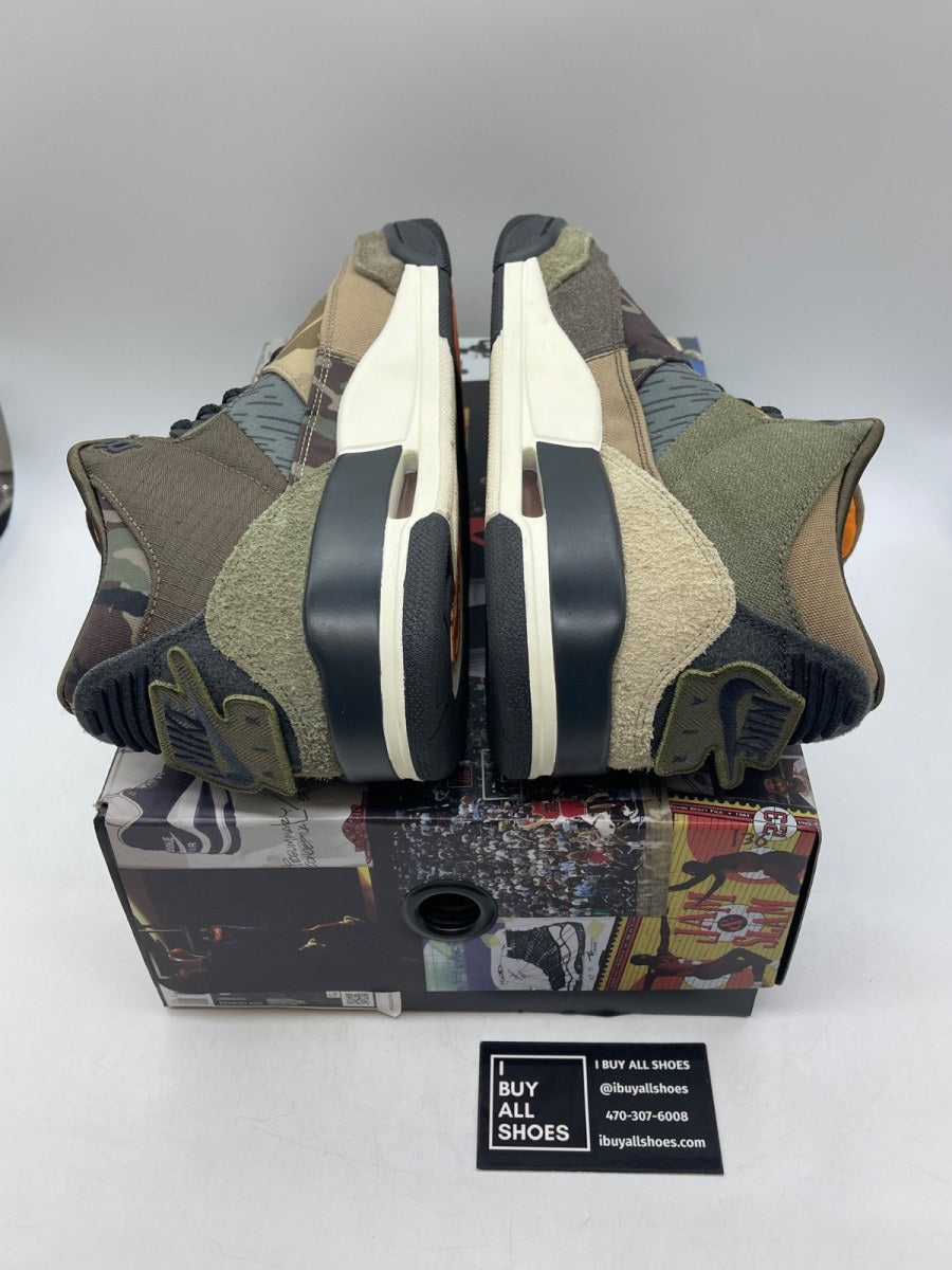 Jordan 3 Retro Patchwork Camo 8 (Moderately Worn Pre-Owned) - Image 6