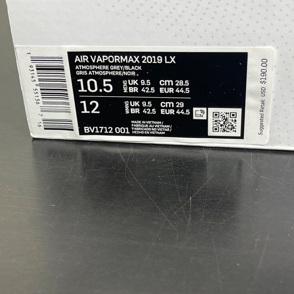 Nike Air VaporMax 2019 Atmosphere Grey 10.5 (Moderately Worn Pre-Owned)NikeAtmosphere Grey/Black-Thunder Grey-Volt - Image 7